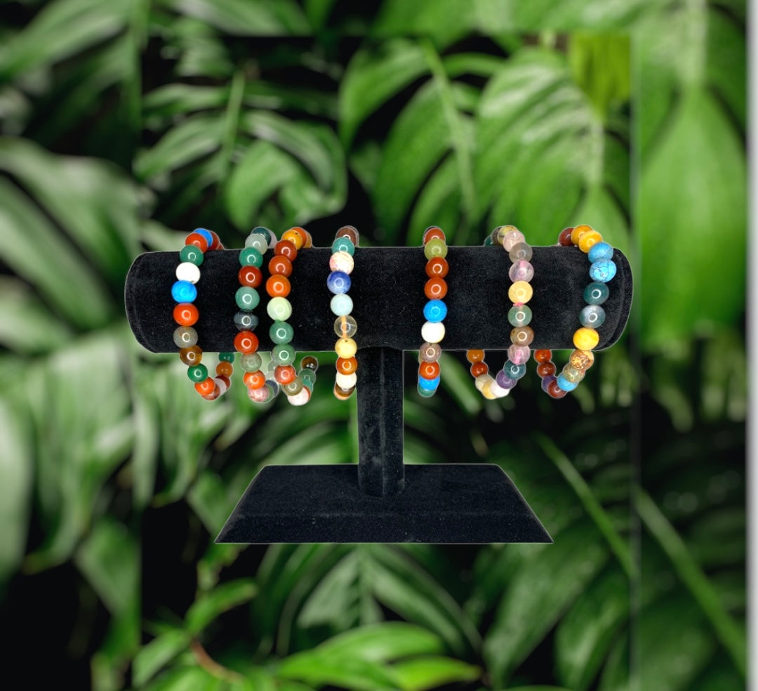 Multi-Color Gemstone Bracelet