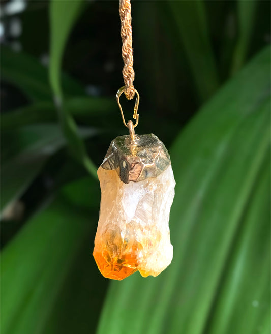 Citrine Crystal Pendant